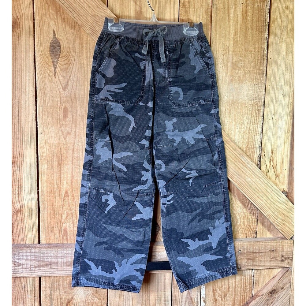 100% Cotton Boys Camo Utility pants Size 8 Basic Edition